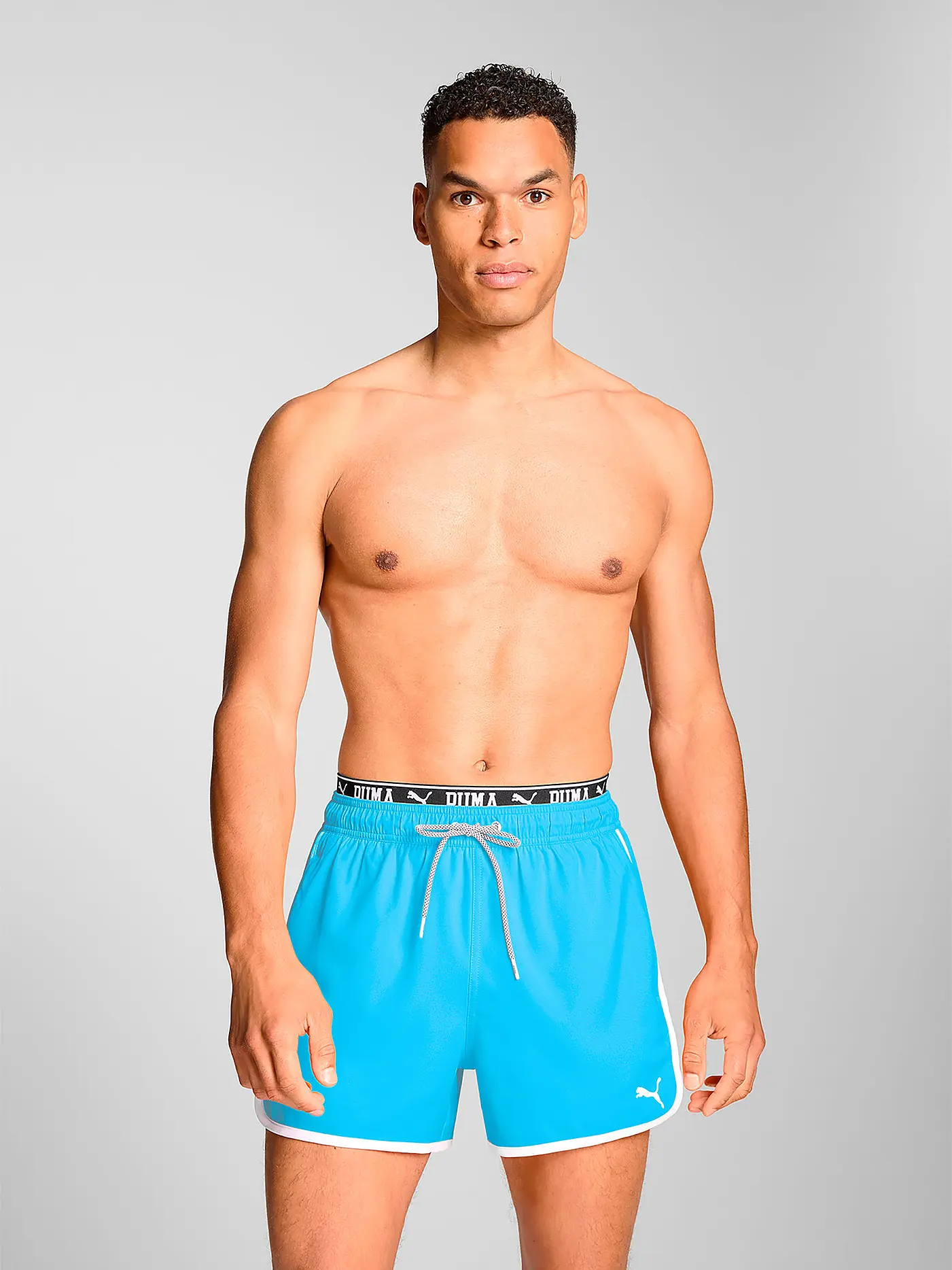 PUMA | Herren Badeshort Track | hellblau